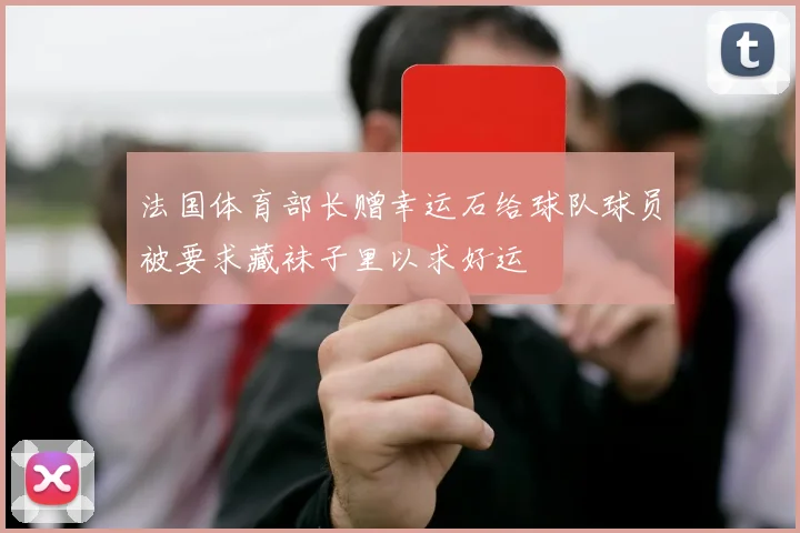 法国体育部长赠幸运石给球队球员被要求藏袜子里以求好运